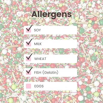 Sprinkle Pop Christmas Magic Sprinkle Mix, Red Green White Sprinkles, 4oz