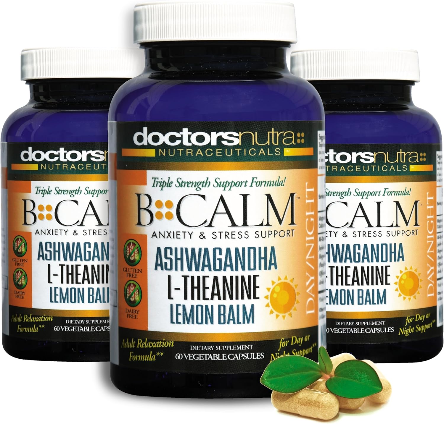 (Pack of 3) BCalm DaytimeNighttime 24 Hour Support by
