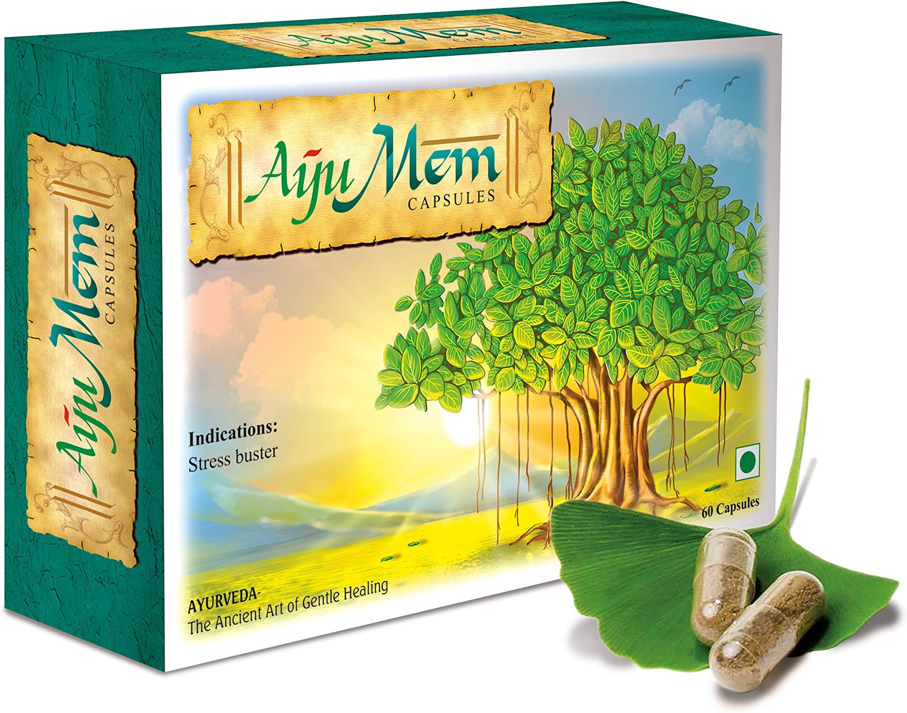 Welex Ayumem: Ayurvedic Supplement for Anxiety, Stress & Good Sleep - 60 Vegetarian Capsule