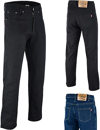Mens Motorcycle Motorbike Biker Trousers/Jeans - Denim Pants Made With 280gsm DuPontâ¢ Kevlar 