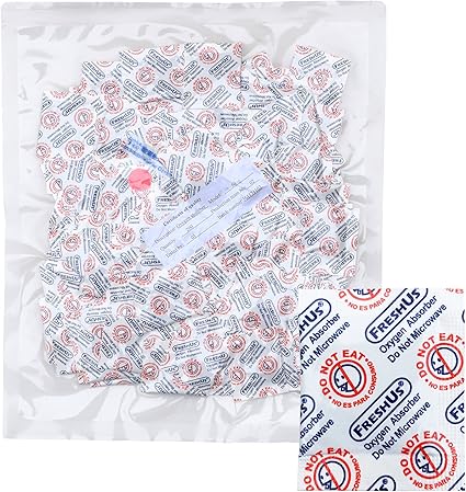 Amazon Com Freshus 50cc Oxygen Absorber 200 Packets In A Bag Total 200 Packets Long Term Food Storage 200 50 Cc Home Kitchen