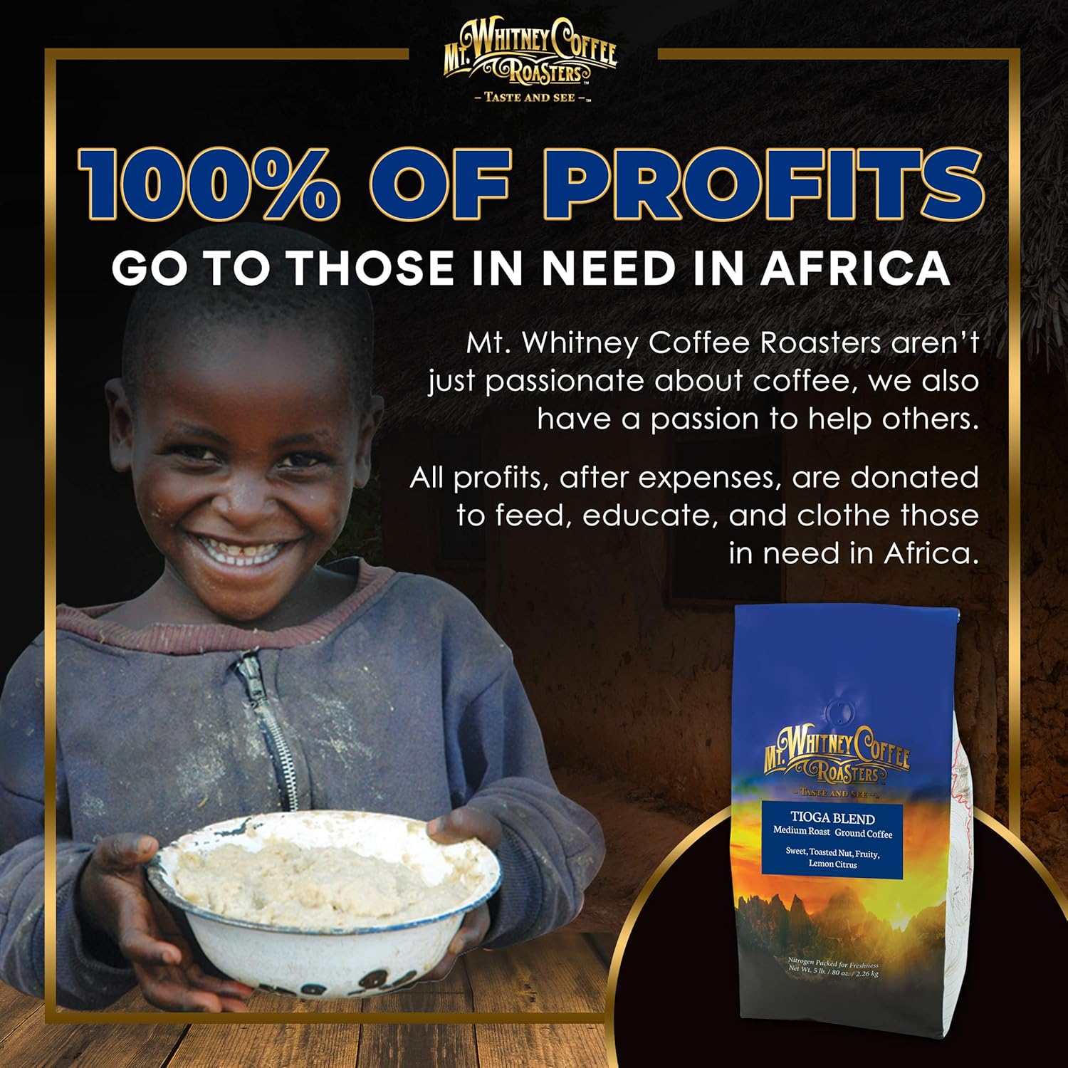 Mt. Whitney Tioga Blend Coffee (Ground, 5 Lb)