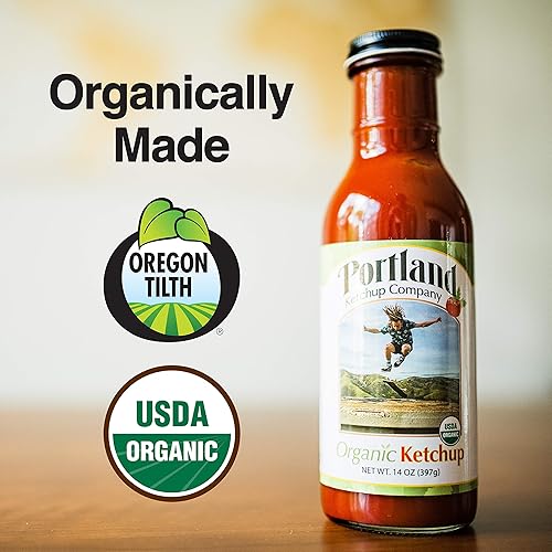 Miniatura 4 de Portland - Caja de regalo orgánica de ketchup de Portlandia Foods (14 onzas líquidas, paquete de 3) naturalmente sin gluten, vegana, sin OMG,