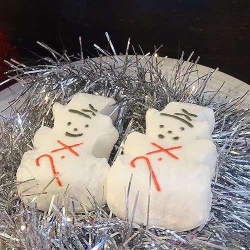 Miniatura 7 de Paquete variado de caramelos de malvavisco para Navidad, rellenos de calcetines de hombre de jengibre, muñeco de nieve y árboles, con paquete de