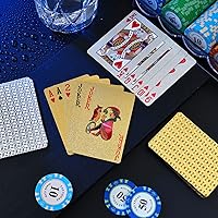 Vista 9 de Joyoldelf Black Playing Cards with Rose Pattern, 2pcs Deck of Cards, PVC Plastic & Waterproof Playing Cards, Cool Card Decks Suitable for Family or