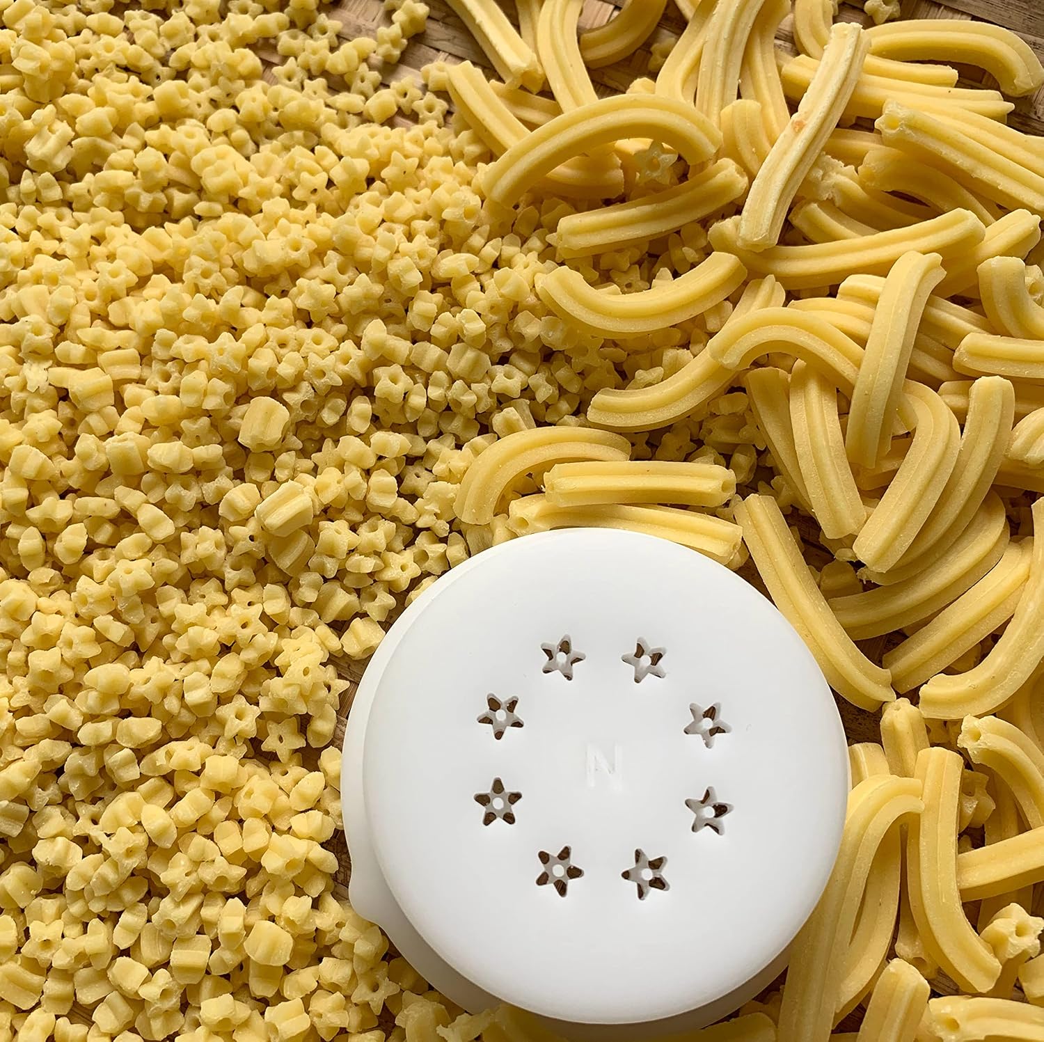 BNN - Macaroni Star - 6mm - AMMACS06 - Pasta Disc compatible with Philips Pasta Maker