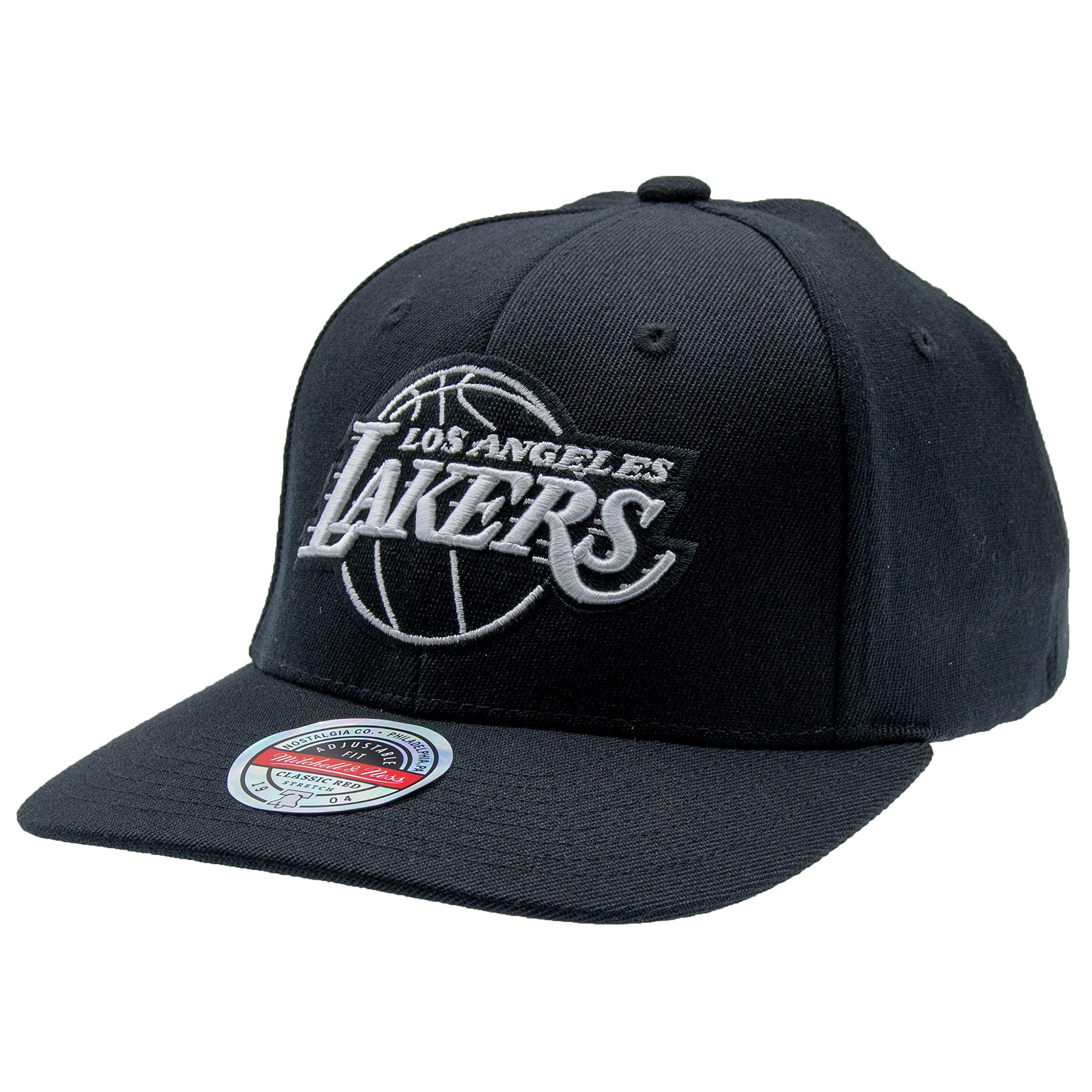 Casquette Mitchell & Ness NBA Black and White Classic Red Snapback Noir