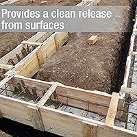Vista 2 de Akona Concrete Form Release - Release Agent for Forms, Tubes, Sculpture Molds, Casting, and More, Liquid, Non-Stick, Non-Staining (1 Gallon)