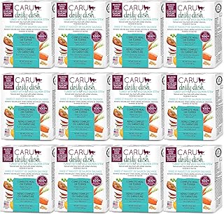 Caru Daily Dish Turkey with Wild Salmon Stew, Natural Adult Wet Dog Food with Real Chunks of Turkey & Wild Salmon, with Added Vitamins & Minerals, Non-GMO Ingredients (12.5 oz) - 12 Pack