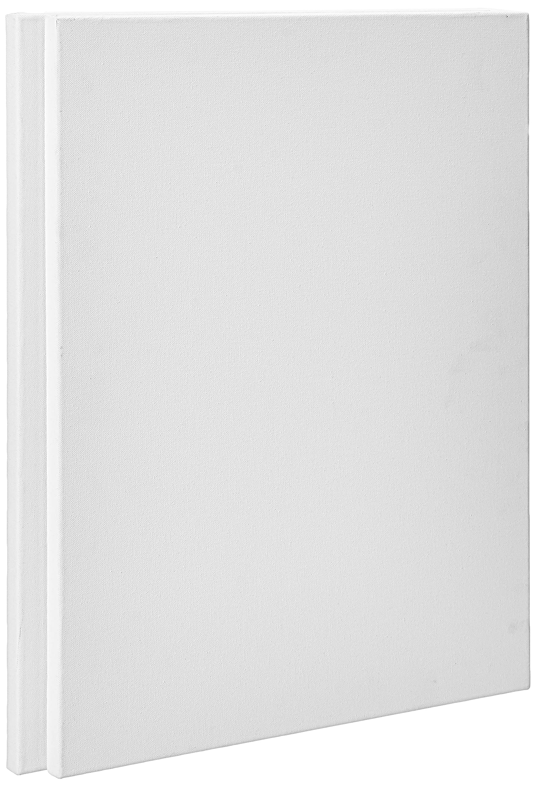 Amazon Brand - Solimo Medium Grain Cotton Stretched Canvas with Wooden Frame, 18 x 24 inch, Set of 1