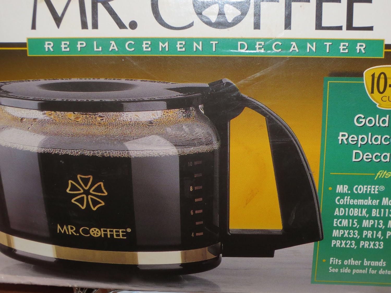 Mr. Coffee 10 12 Cup Gold Trim Replacement Carafe Home & Kitchen