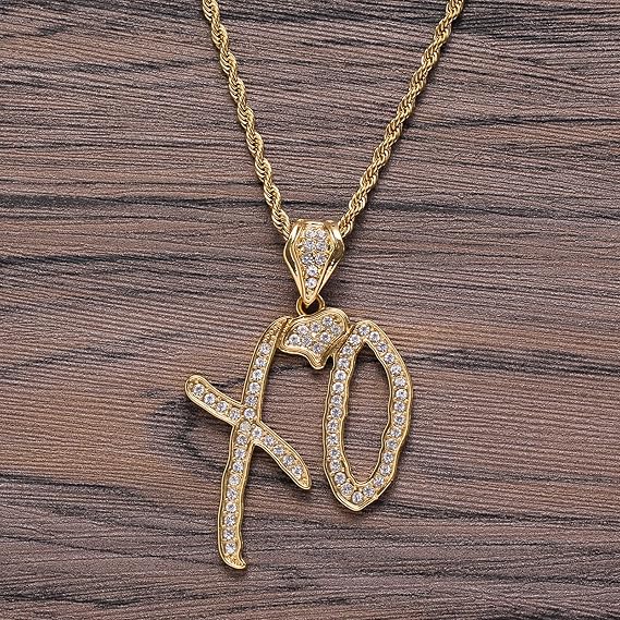STANG New alloy hip-hop pendant English letter XO creative niche temperament pendant necklace fashion personality jewelry gift