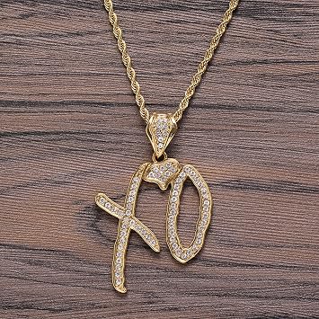 STANG New alloy hip-hop pendant English letter XO creative niche temperament pendant necklace fashion personality jewelry gift