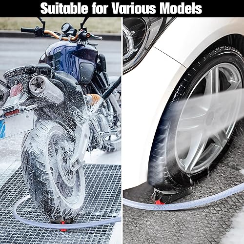 Miniatura 3 de 4 piezas guía de manguera de automóvil, rodillo de manguera de neumático para lavado de automóviles, guía detallada de manguera de neumáticos para