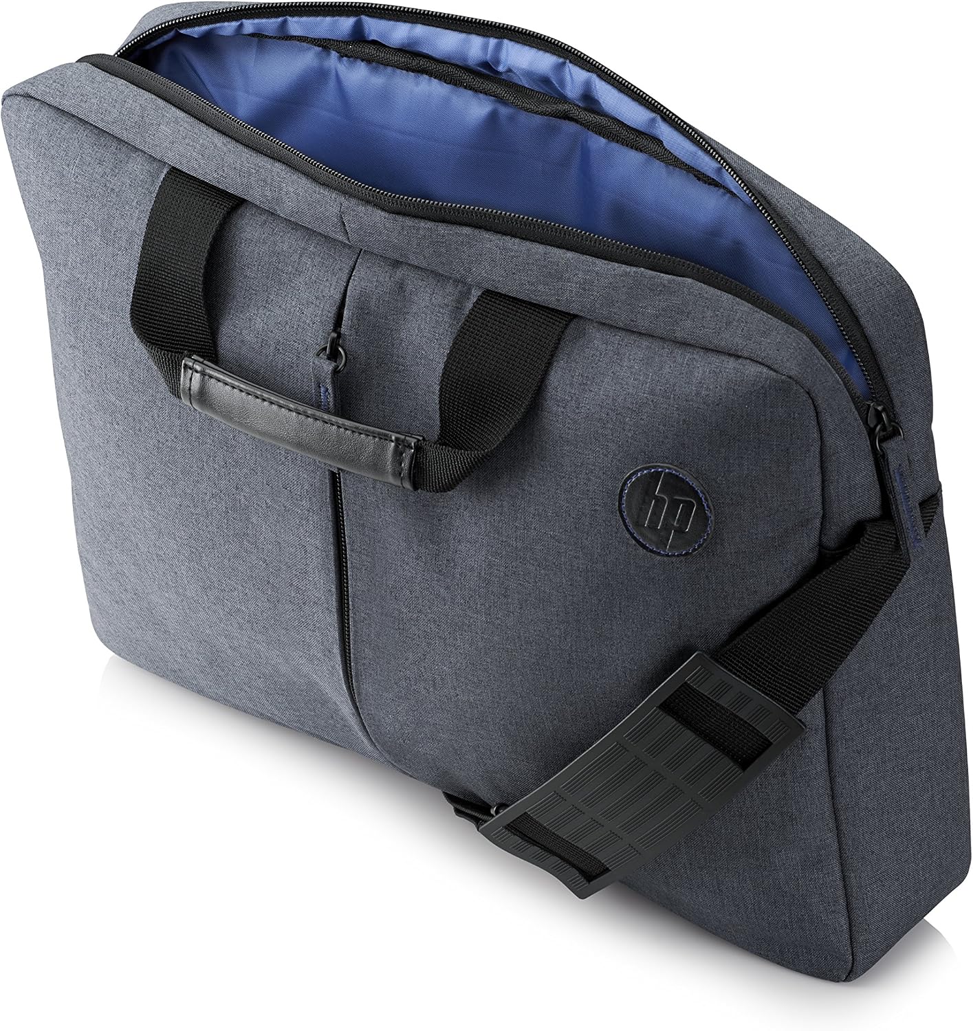 HP Essential Maletín para Portátiles de 15,6″ – (Cremallera Superior, Compartimiento Acolchado, Bolsillo Exterior, Correa Ajustable, Protección RFID), Color Gris 5