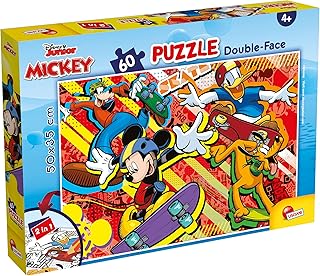 Comprar Lisciani Puzzle para niños de 60 piezas 2 en 1, Doble Cara con reverso para colorear - Disney Mickey Mouse 86535