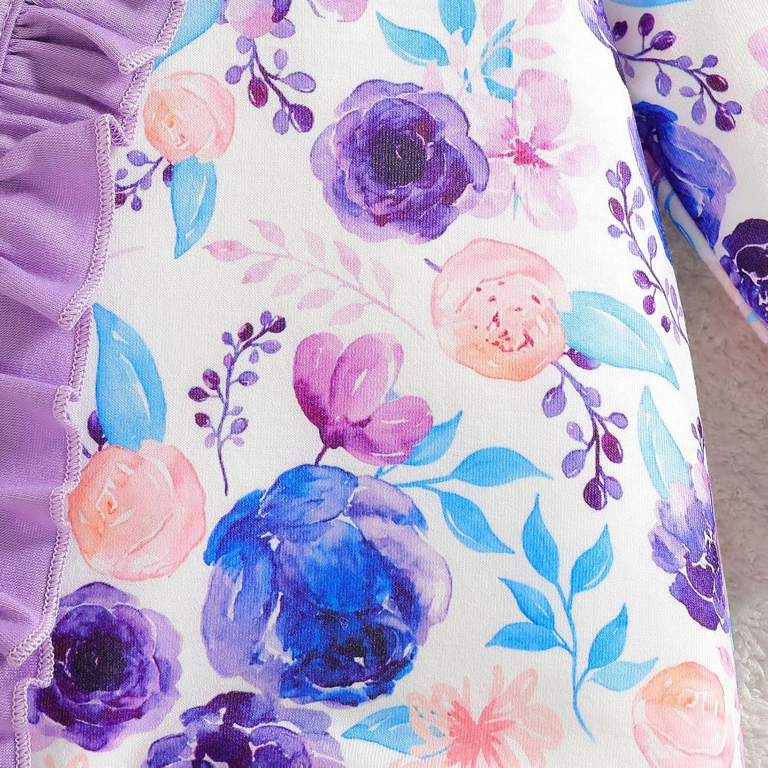 Preemie Newborn Baby Girl Romper 3-Piece Set - Image 6