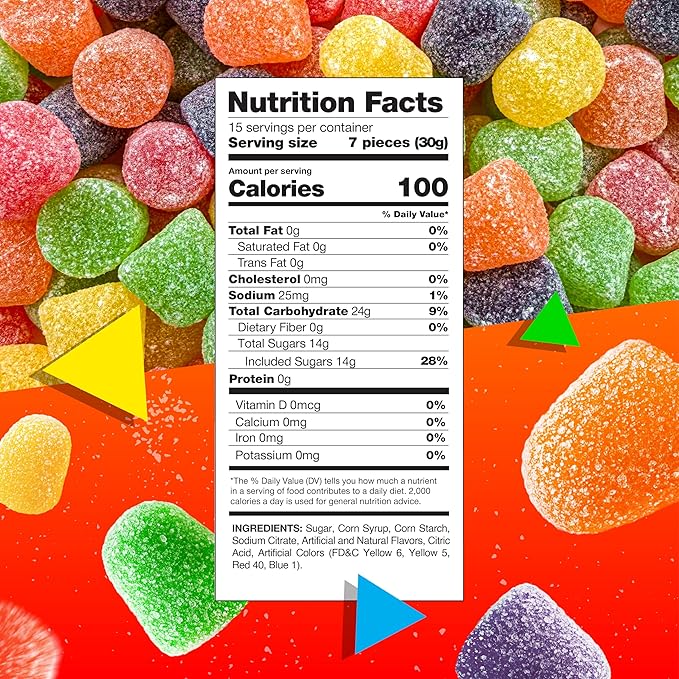 Gum Drops Jelly Candy - Bolsa 1 Lb - Sabores Surtidos miniatura 2