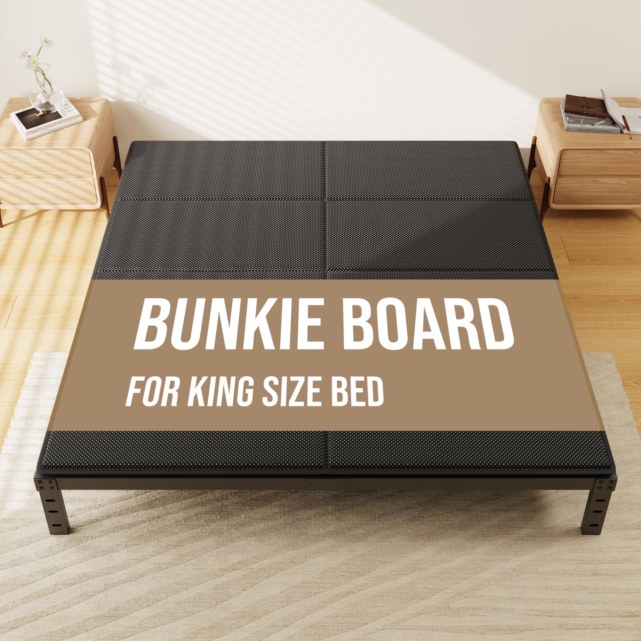 Photo 1 of Dowiean King Bunkie Board - Black, 80"x76"