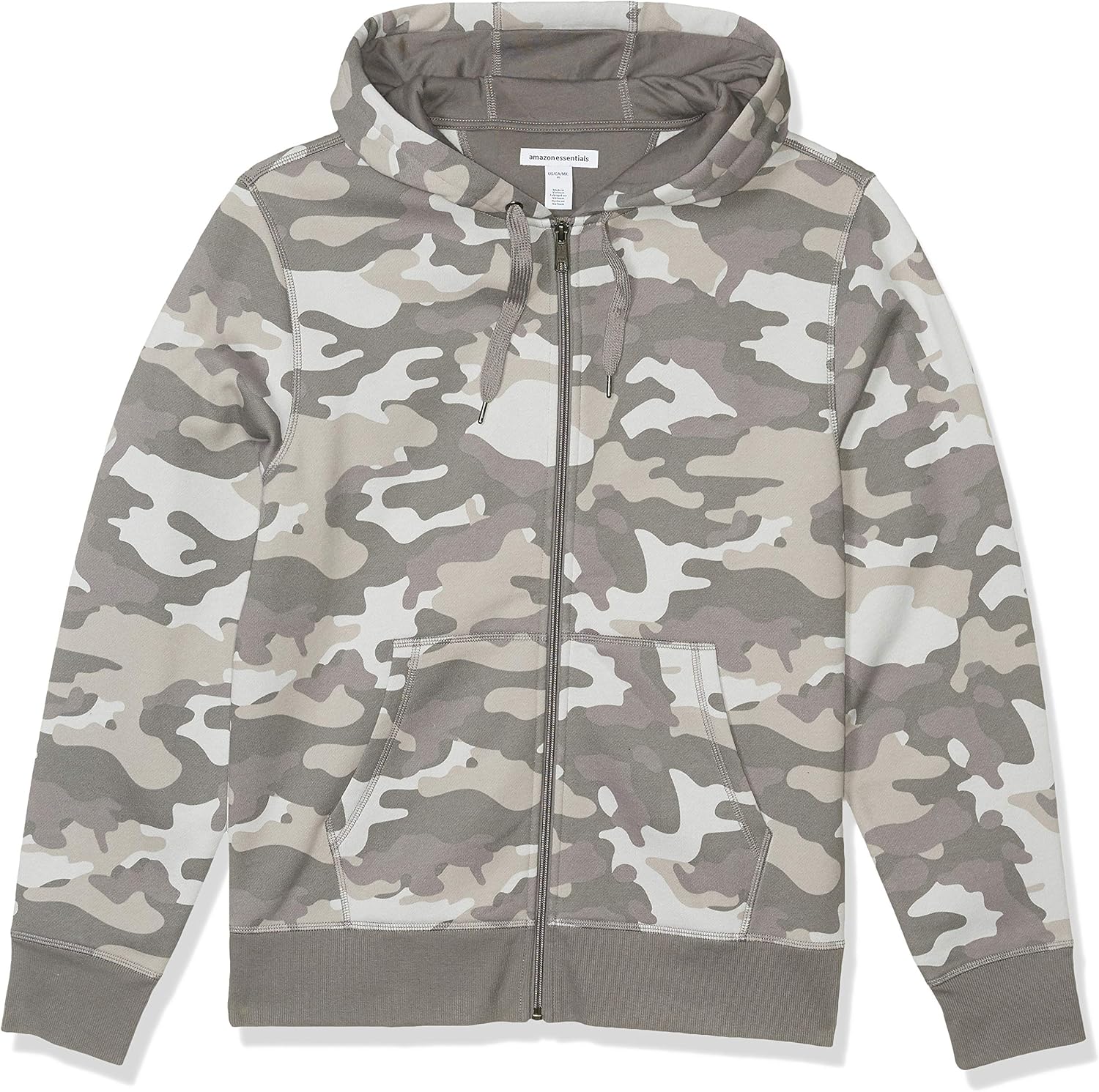 Amazon Essentials Men's Full-Zip Hooded Fleece Sweatshirt