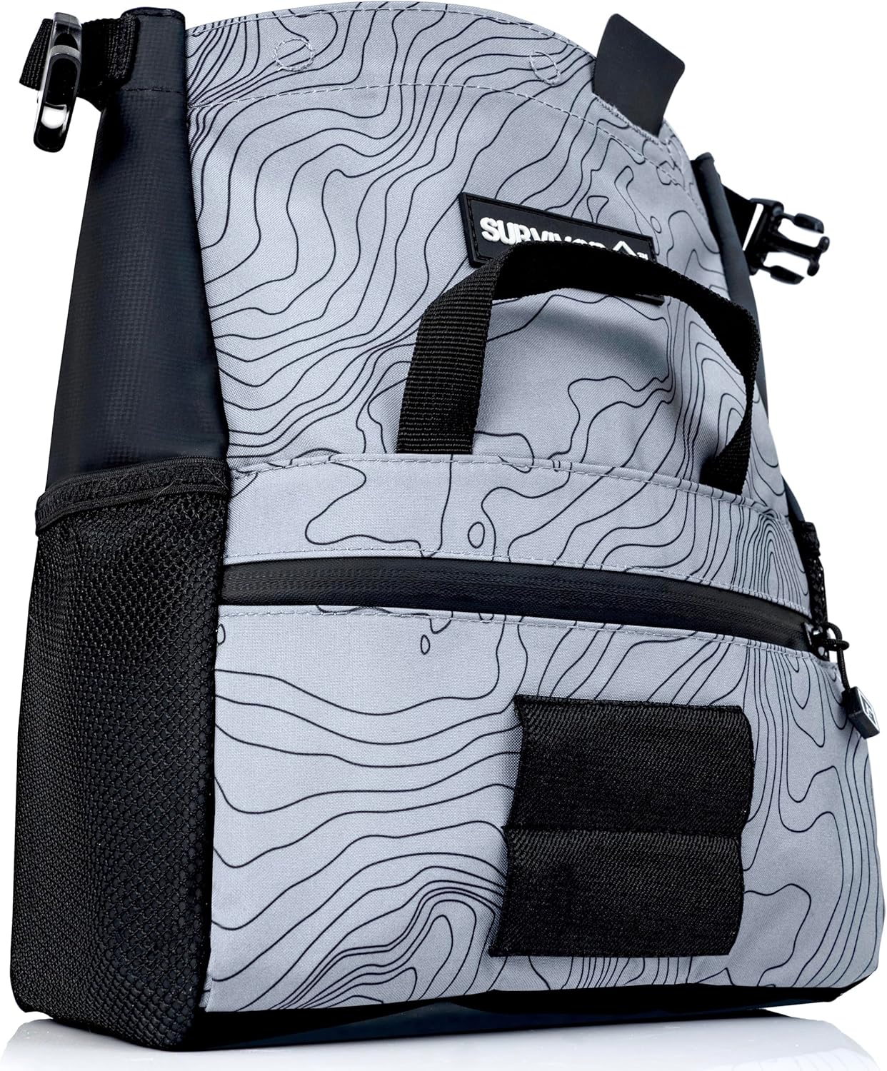 SURVIVOR Chalk Bucket with Iconic Topographical Map