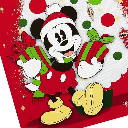Miniatura 4 de Hallmark juego de tarjetas de Navidad de Disney, diseño de Mickey Mouse alegre