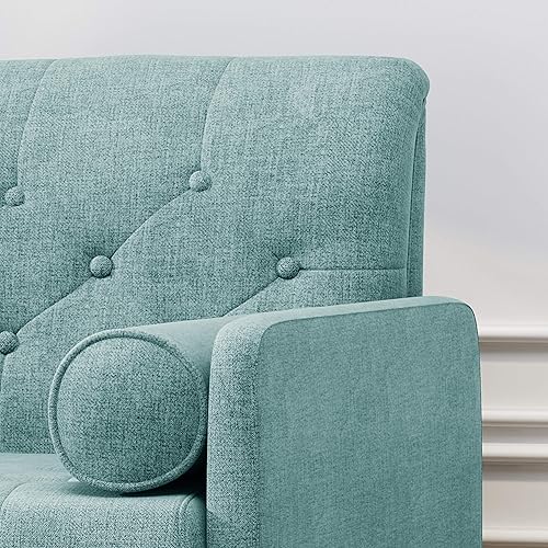 Miniatura 14 de Christopher Knight Home Nour Fabric Mid-Century - Silla moderna para club, gris claro, natural, 38.25 pulgadas de profundidad x 30.5 pulgadas de