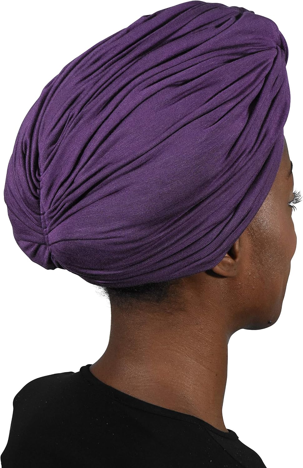 Landana Headscarves Solid Turban with Twist/Knot Front
