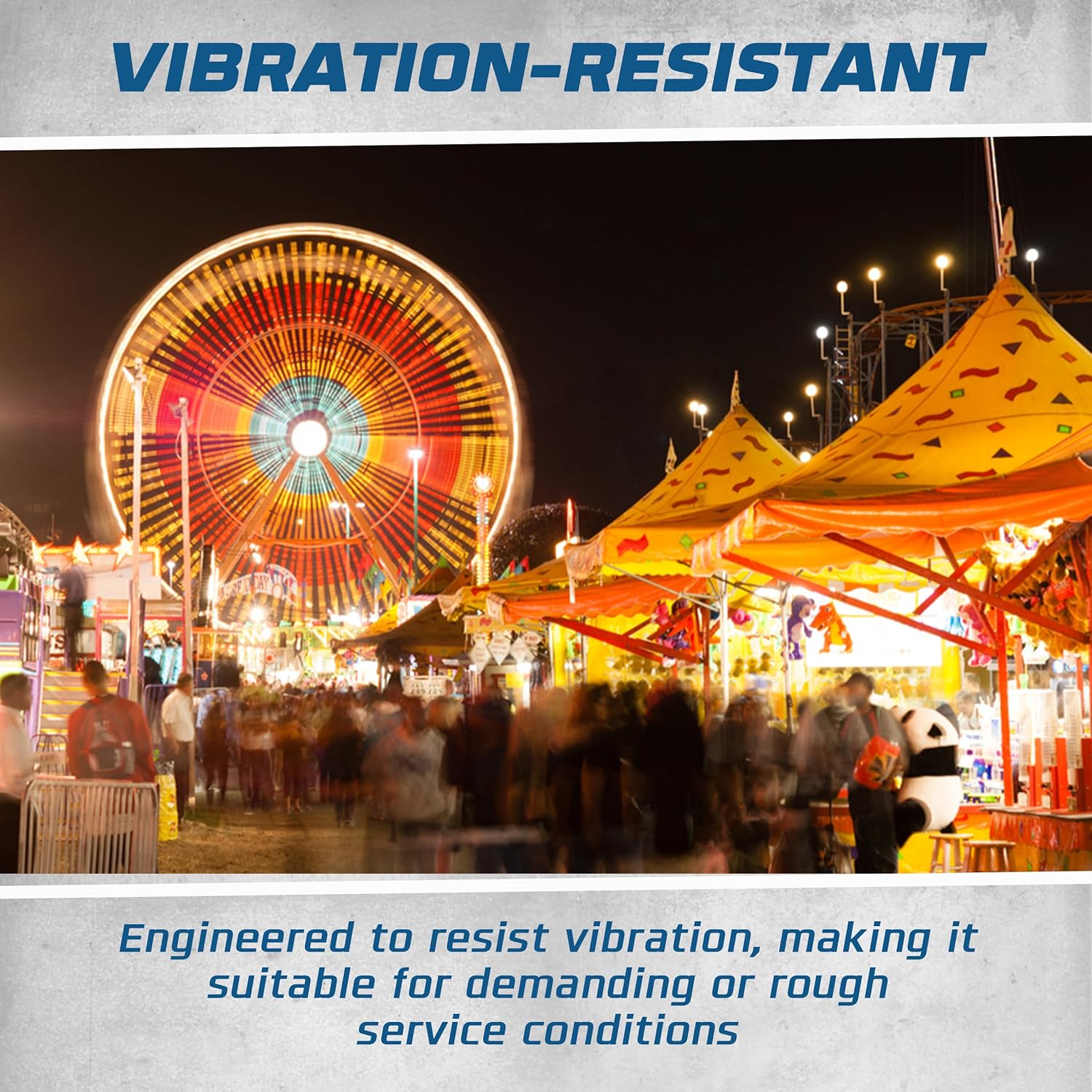 OHLECTRIC S14 Ceramic Orange String Light Bulbs with E26 Base | 11W Dimmable Colored Bulbs | 130V Sign Light Bulbs, Suitable for String Light | 4-Pack