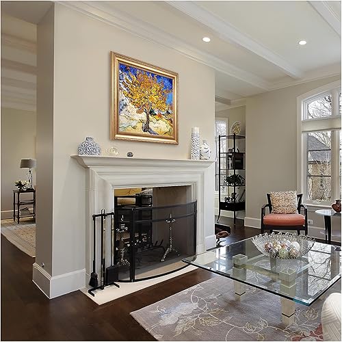 Miniatura 1451 de A&T ARTWORK The Starry Night de Vincent Van Gogh. Tamaño del marco: 36 x 30 pulgadas, tamaño de la imagen: 30 x 24 pulgadas, reproducciones clásicas