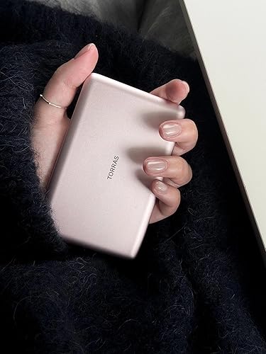 Miniatura 7 de TORRAS MiniMag Power Bank, cargador portátil inalámbrico ultra delgado de 5,000 mAh con cable USB-C, carga rápida iPhone Air MagSafe, cargador