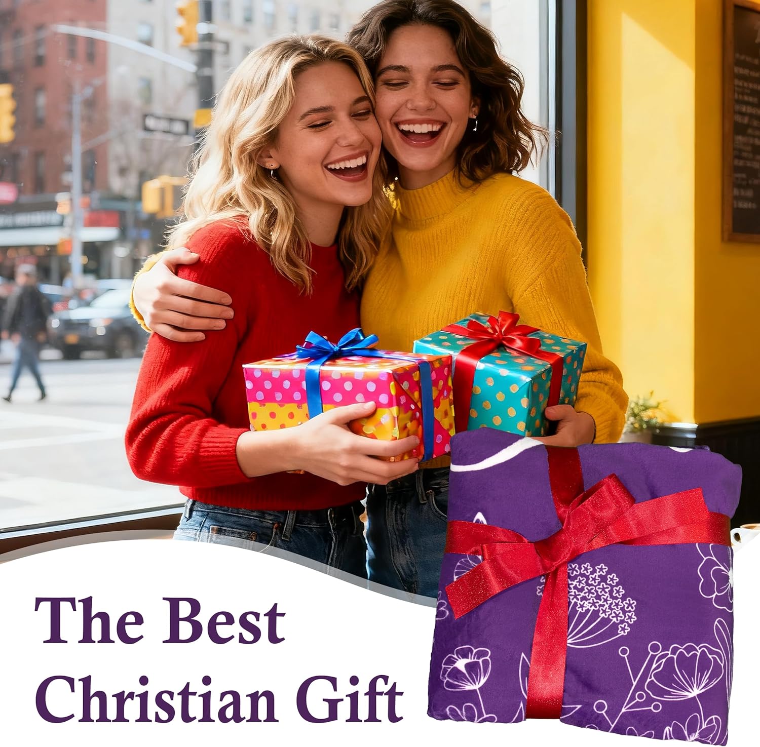 Christian Gifts for Women, Christian Blanket, Religious Birthday Gift for Christians, Inspirational Catholic Gifts for Women, Spiritual Jesus Blankets, Cozy Throw Blanket 50" X 60" - Image 3