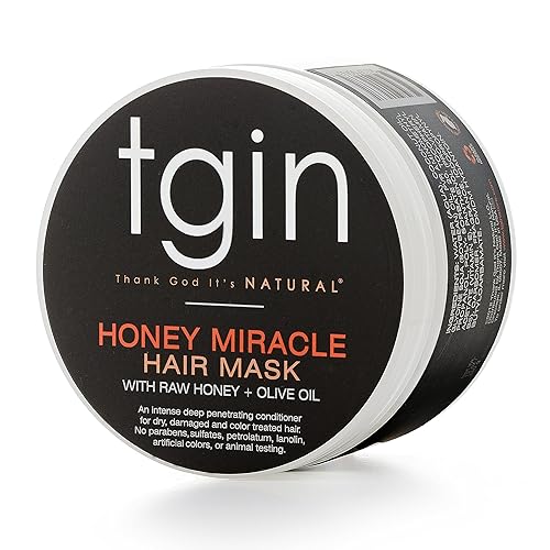 Miniatura 2 de tgin Honey Miracle Hair Mask Duo, 12 onzas (paquete de 2) para cabello natural, cabello seco, cabello rizado, cabello tipo 3c y 4c