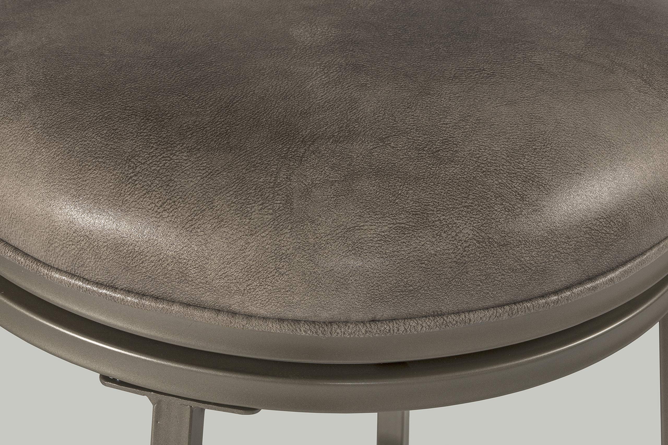 Hillsdale Hutchinson Swivel Counter Height Stool, Pewter