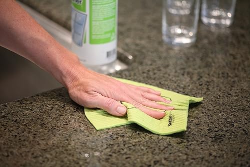 Miniatura 2 de Skoy Paquete de 2 unidades Skoy Scrub, y 4 paños de cocina suecos Skoy Swedish, productos de limpieza reutilizables para cocina y hogar, aptos para