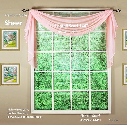 Vista 417 de Today's Curtain - Cortina Emelia de gasa original, panel de 84 pulgadas, negro, 60 pulgadas de ancho x 84 pulgadas de largo