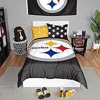 Vista 26 de FOCO Unisex-Adult NFL Team Logo Bed in a Bag Comforter Bedding 3-Piece Set