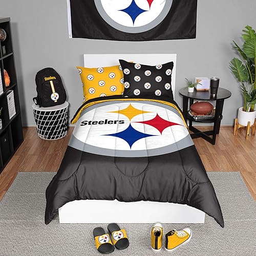 Miniatura 26 de FOCO Unisex-Adult NFL Team Logo Bed in a Bag Comforter Bedding 3-Piece Set