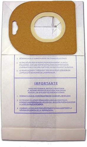 Miniatura 3 de Repuesto para Eureka Style N, DVC, Mighty Mite II, bolsas de papel para aspiradora con bote, 3 unidades # 107SW