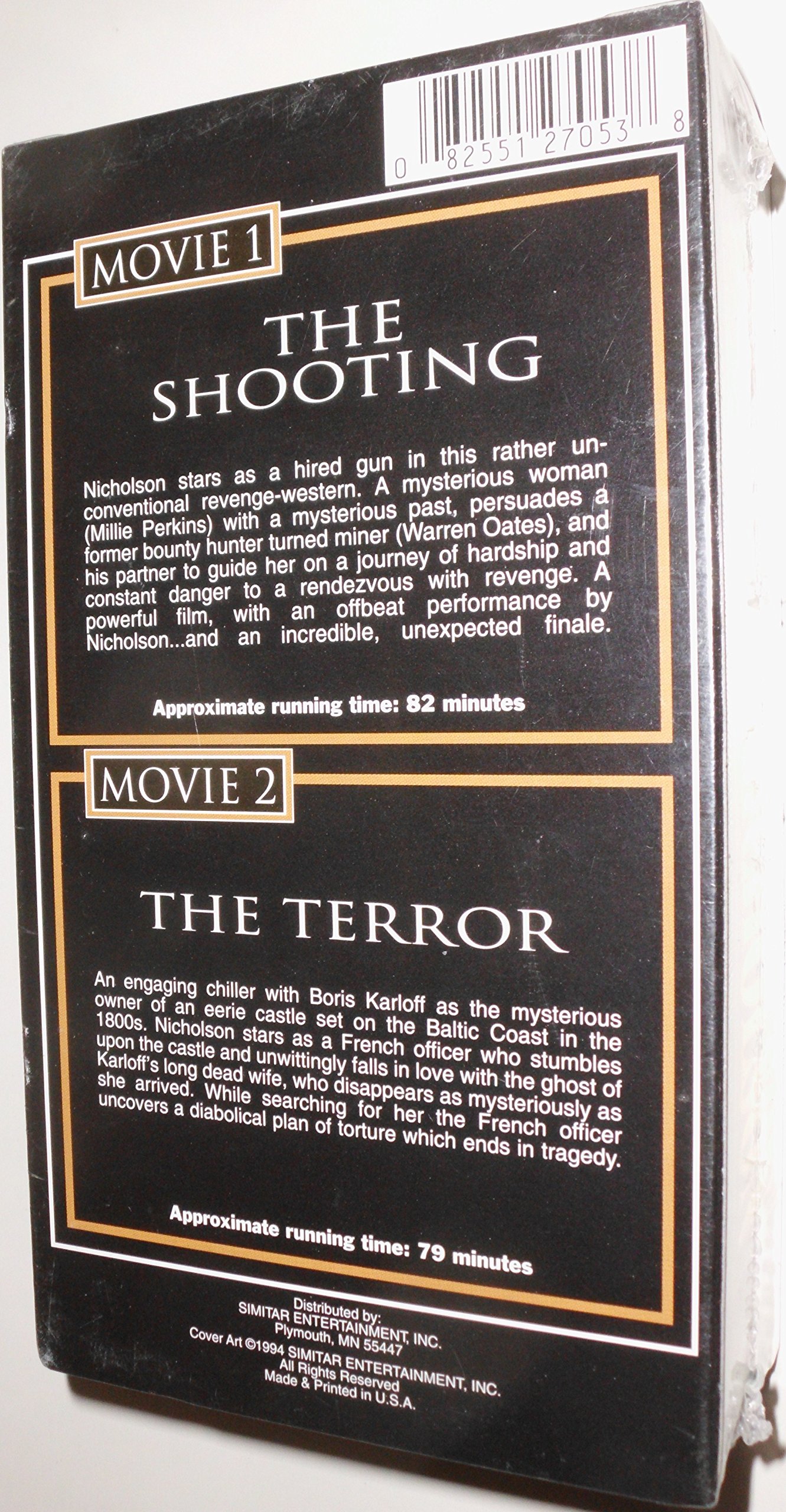 The Shooting / The Terror Twin-Pack