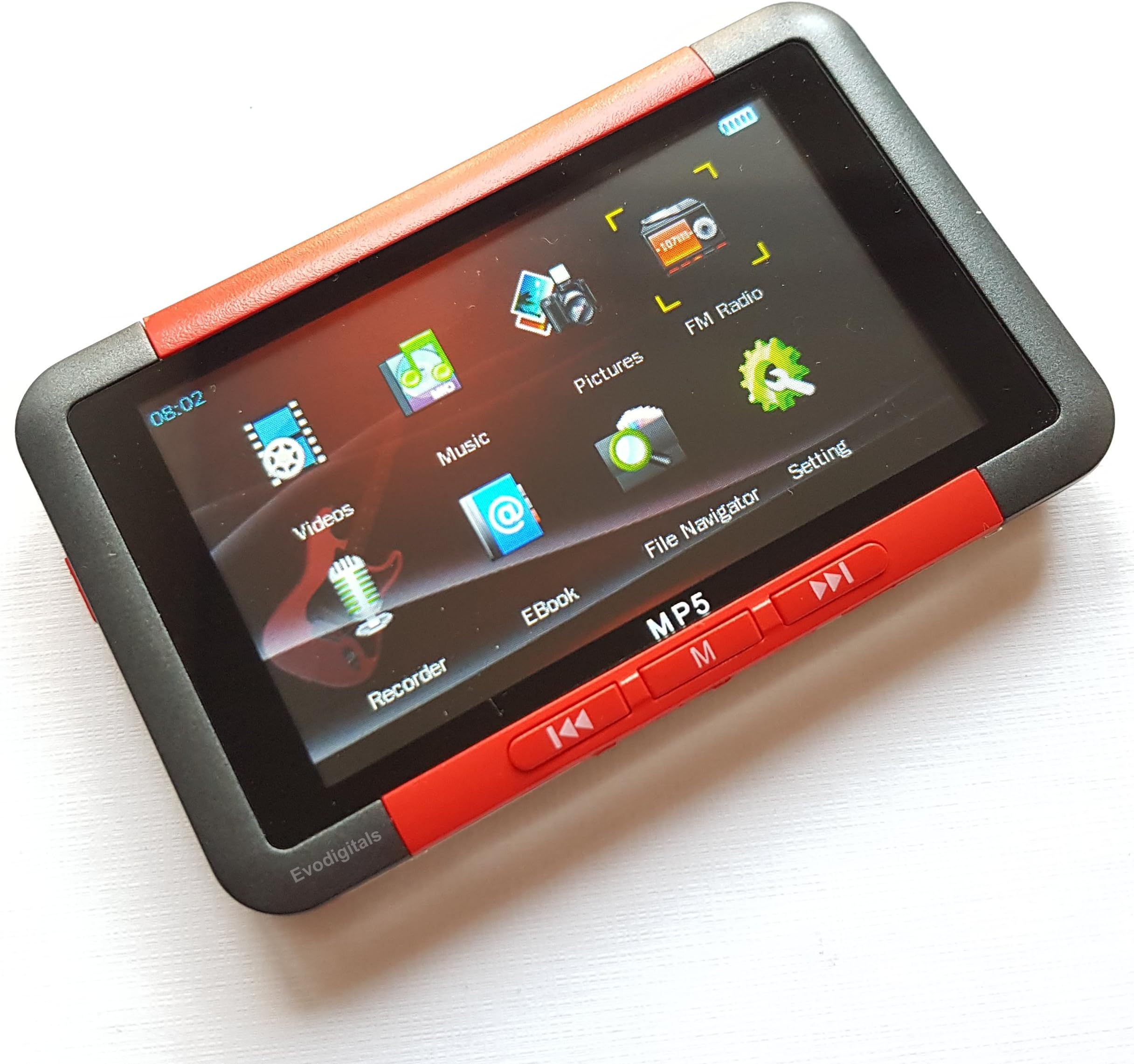 Red 32GB 3" Direct Play MP3 MP4 MP5 Player - Videos | Music | Pictures | Ebooks | FM + More!