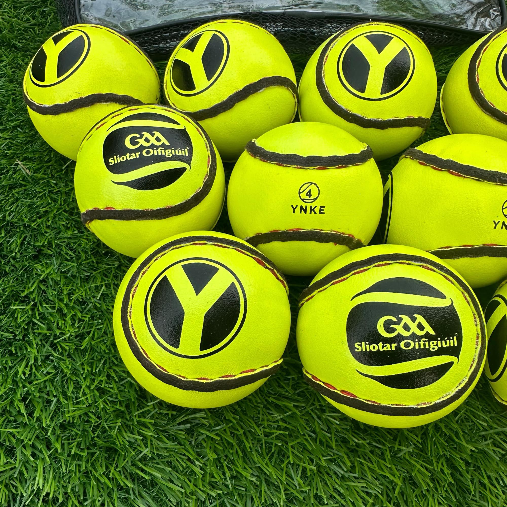YNKE Hurling Balls Sliotars GAA oficjalny rozmiar 4 piłki CLG Logo (12 sliotar)