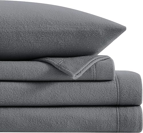 Miniatura 1 de Juego de sábanas de felpa de microforro polar tamaño individual, 3 piezas de terciopelo polar con sábana bajera de bolsillo profundo de 15 pulgadas,