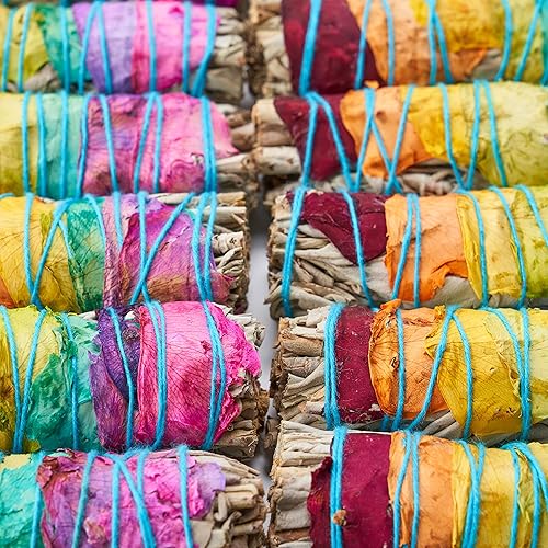 Miniatura 5 de JL Local Varitas de manchas de salvia chakra de 4 pulgadas  Varitas de manchas de salvia blanca de flores naturales  Cantidades a granel para