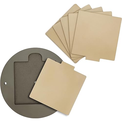 Touri Pottery Bats Tool Set with 12" Round Outer Bat and 6 Pack 7" Square Inner Bat for Pottery Wheel & Accessories for Clay Throwing by Potters and Clay Artists