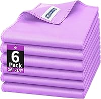 Vista 18 de HOMERHYME Paño de limpieza de microfibra para vidrio, paquete de 12 paños de limpieza de ventanas, paños de pulido reutilizables sin pelusas ni