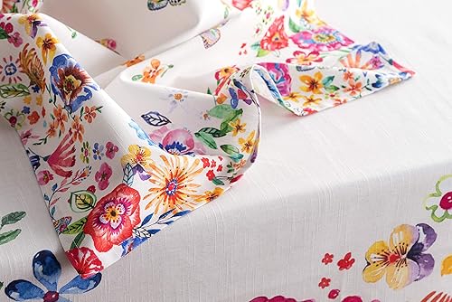 Miniatura 8 de Maison d' Hermine Happy Florals - Juego de 4 servilletas 100% algodón suave y cómodo perfectas para cenas familiares, bodas, fiestas de cóctel,