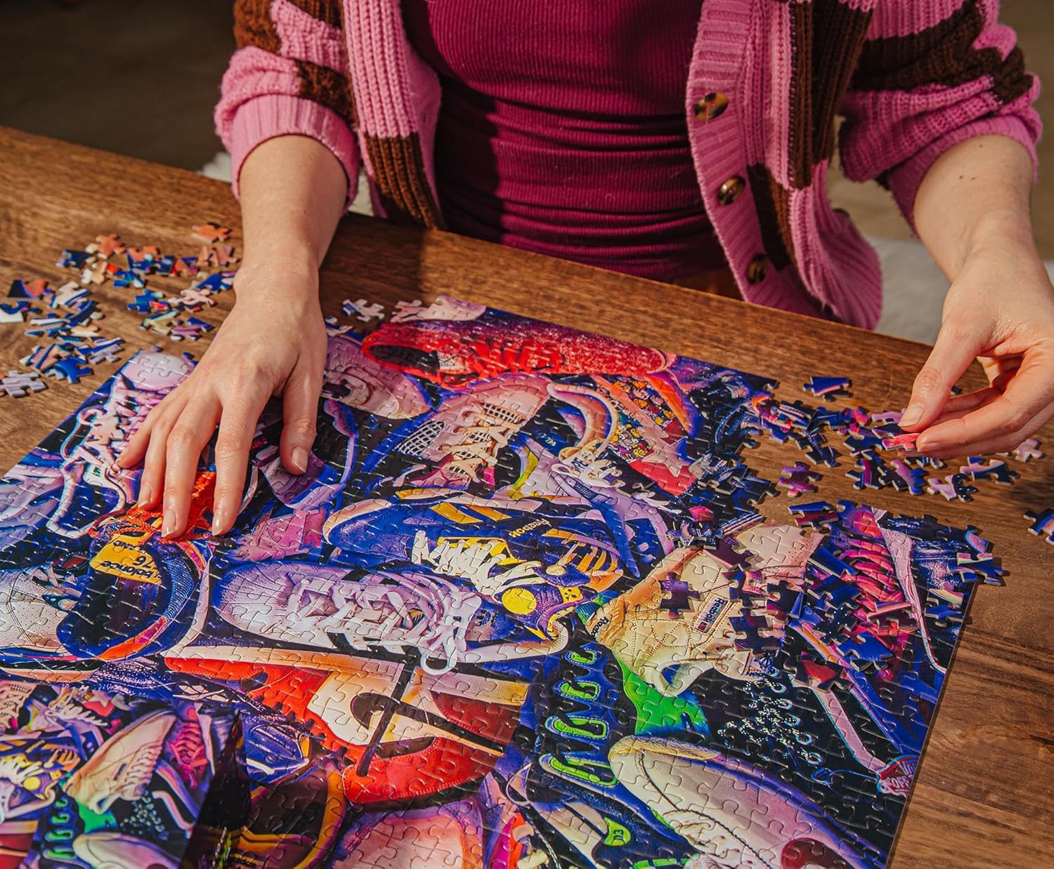 Sneakerheads 1000-Piece Jigsaw Puzzle | Fun Brain Teaser, Toys & Games | 28 x 20 Inches