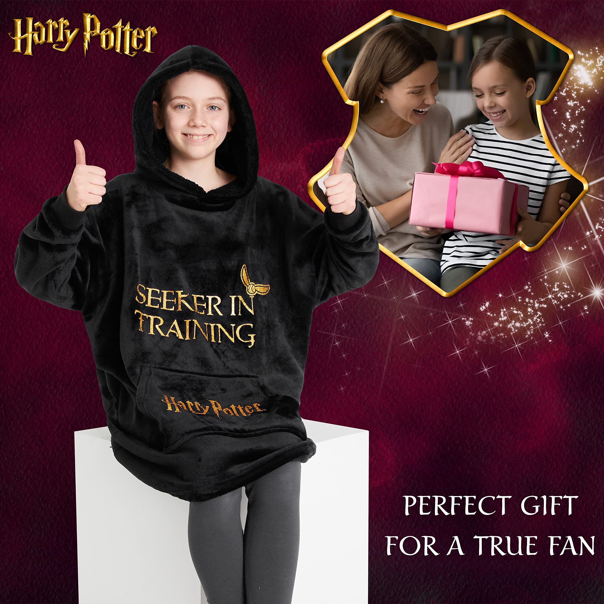 Harry Potter Bluza polarowa dziewczęca, bluza szlafrok, koc dla dziewczynek