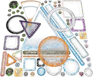 Arcknight Dungeons & Dragons Spell Effects AOE Templates - DND Accessories 24pc Complete Area of Effect Marker Set for D&D 5E - Clear Overlay Measurement Tools All Shapes, Conditions & Buffs